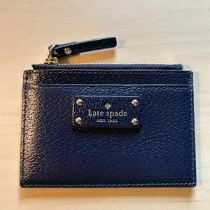 Kate Spade Navy Blue Leather Wallet